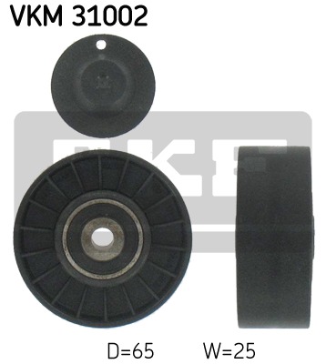 Vratná/vodiaca kladka rebrovaného klinového remeňa SKF (VKM 31002)